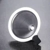 Cafetera de vidrio con filtro de acero